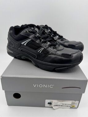 NEW Vionic 23 walk classic sneakers black shoes women’s 9 EUR 41